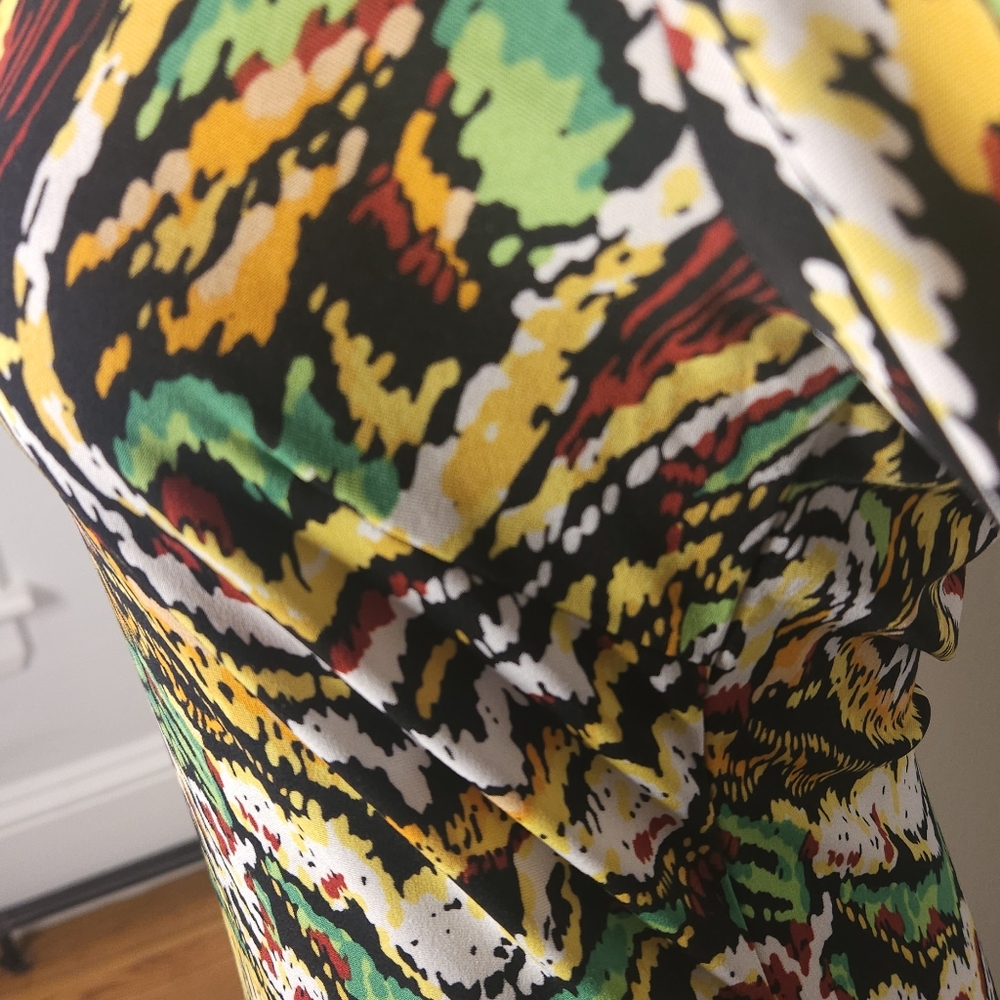 BCBGMaxAzria Multicolor Patterned Dress - Picture 2 of 4